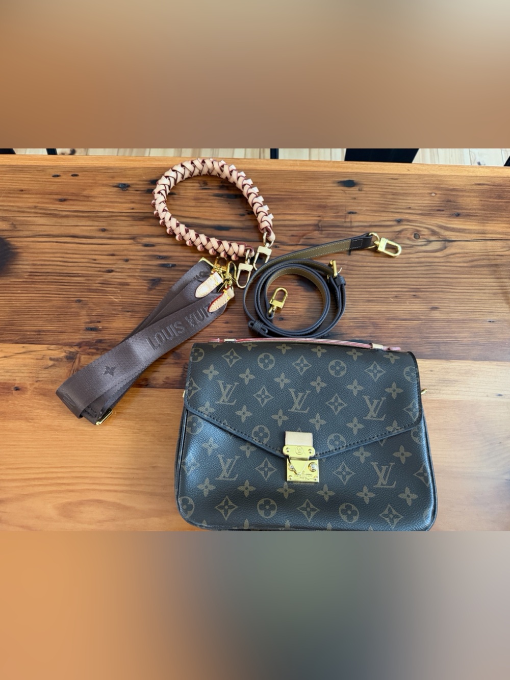 Brown Crossbody Bag with Convertible Straps